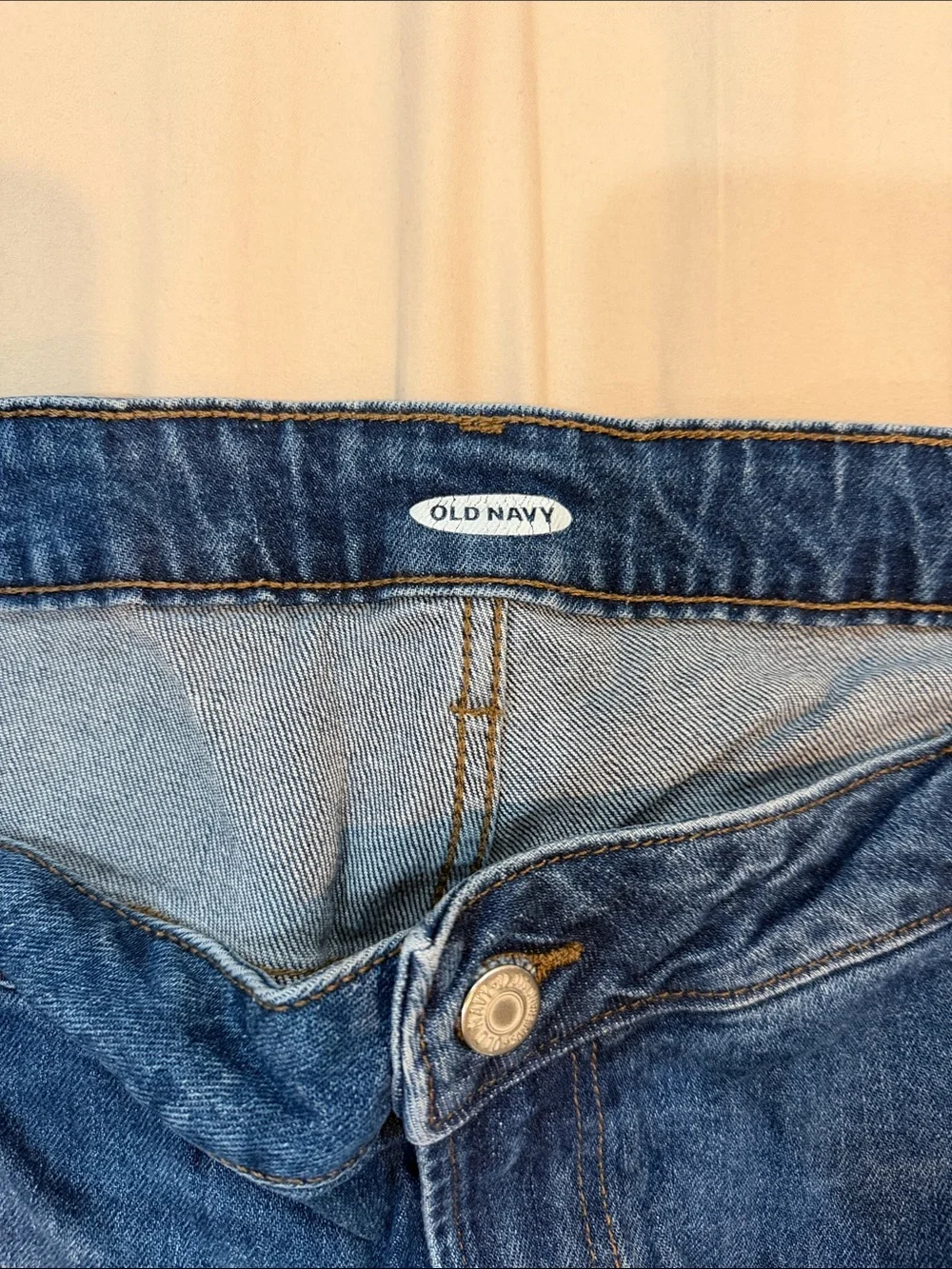 Old Navy Blue Straight-Leg Women's Jeans